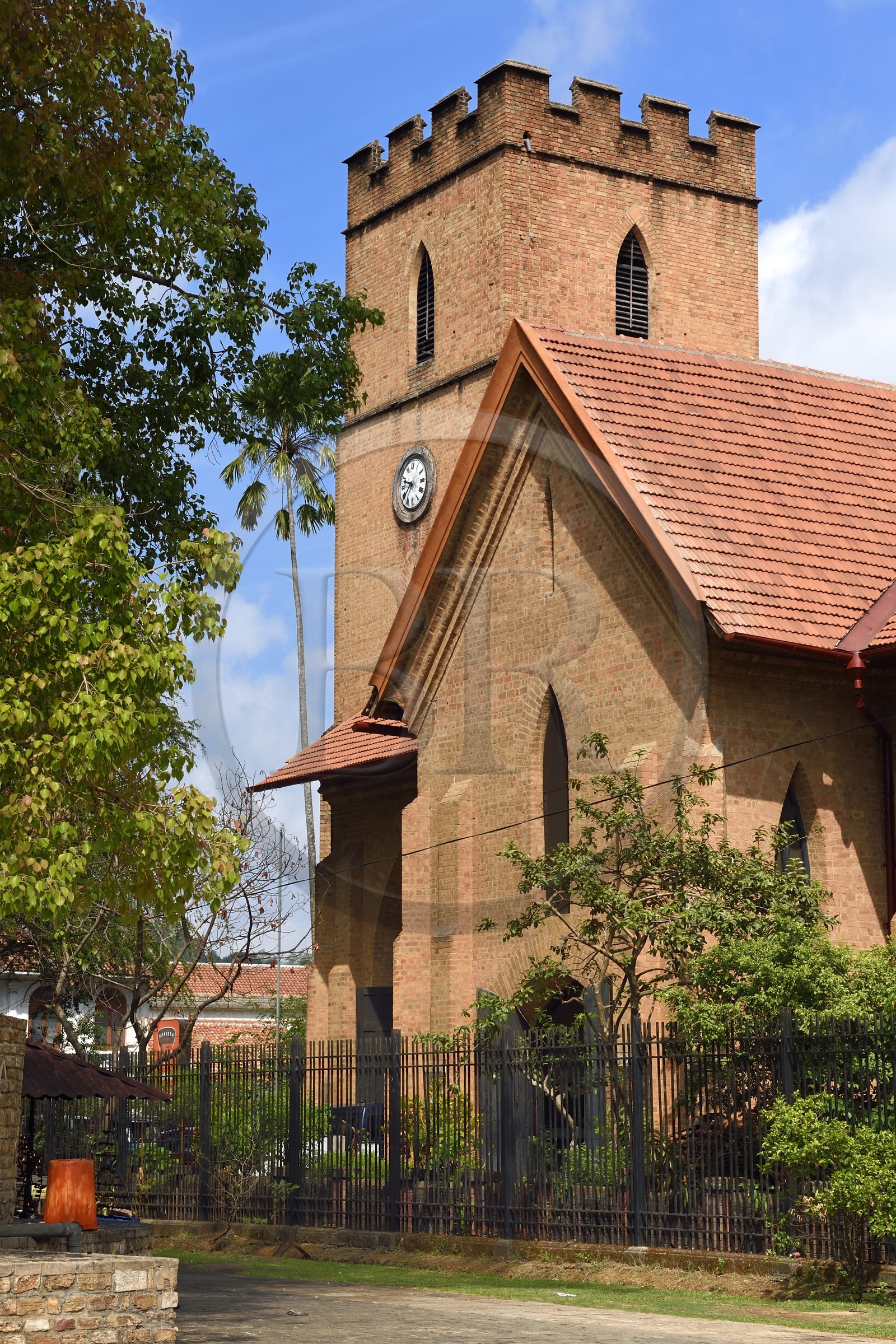 Sri Lanka, province du centre, Kandy, ville sacrée classée patrimoine mondial de l'UNESCO, l'église Saint-Paul