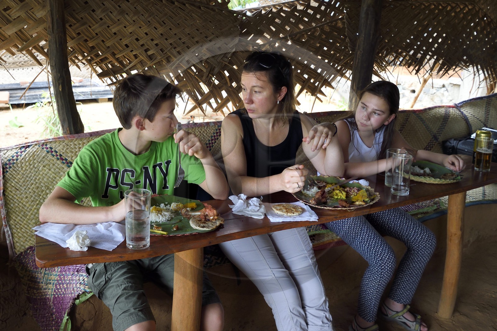 Sri Lanka, province du Centre-Nord, Polonnaruwa, restaurant de campagne Priyamali gedara