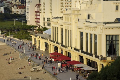 France, Pyrenees Atlantiques, Basque Country, Biarritz, the casino on the Grande Plage (town's largest beach)