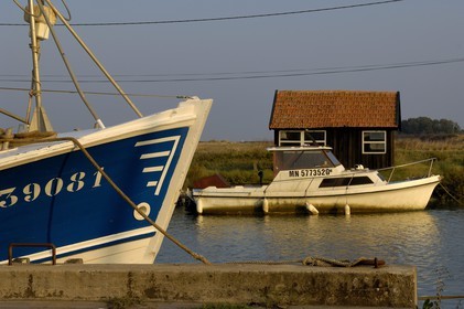 France, Charente-Maritime (17), bassin de Marennes-Oléron, La Tremblade, port de la grève