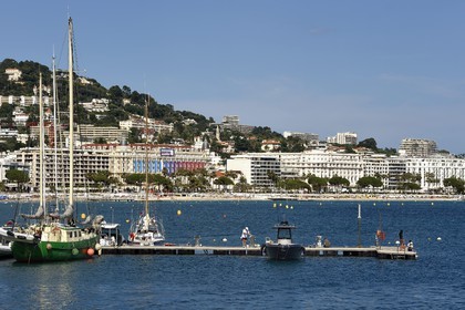 France, Alpes-Maritimes, Cannes, the Carlton and Martinez palace on the boulevard de la Croisette