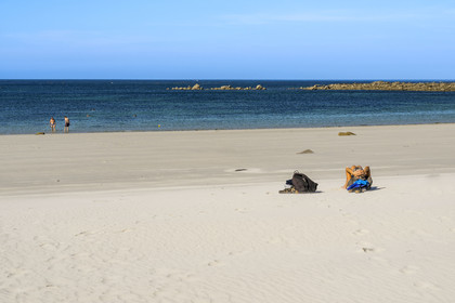 France, Finistère (29), Iles du Ponant, Ile de Batz, plage de la Grève Blanche