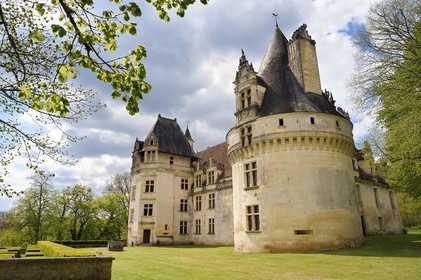 France, Dordogne (24), Périgord Vert, Villars, château de Puyguilhem de style Renaissance
