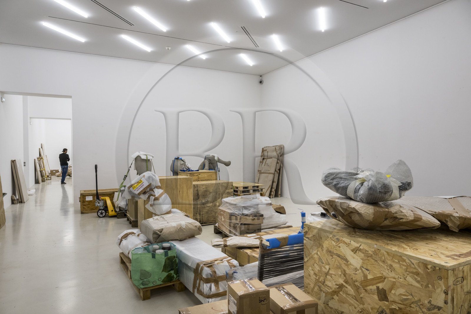 France, Vaucluse (84), Avignon, Collection Lambert, Musée d'Art Contemporain, préparation d'une exposition