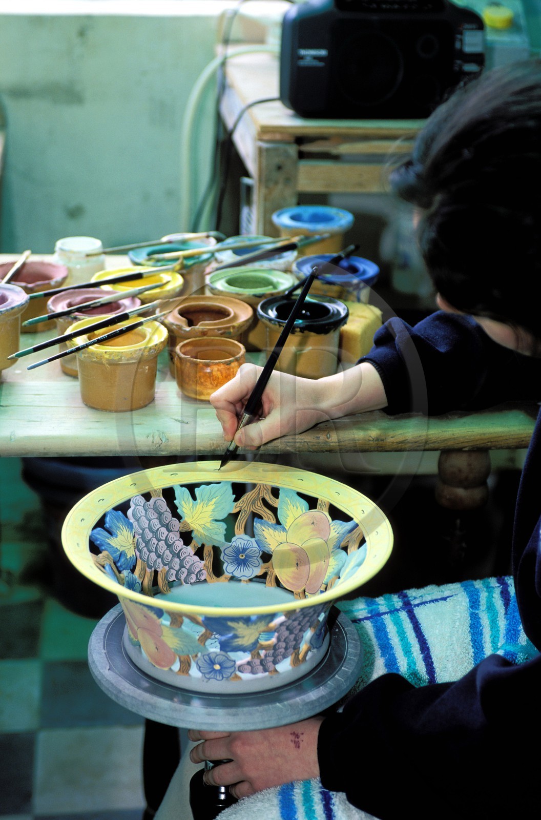 France, Sarthe (72), Malicorne, une faïencerie d'art