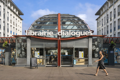 France, Finistère, Brest, the Dialogue bookstore in rue de Siam