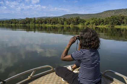 Rwanda, Akagera National Park, Lake Ihema