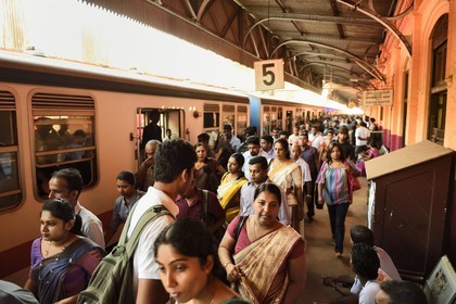 Sri Lanka, Colombo, Maradana train station