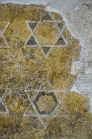 France, Vaucluse, Avignon, Palais des Papes (Palace of the Popes) listed as World heritage by UNESCO, former conclave hall turned congress center, 14th century wall paintings