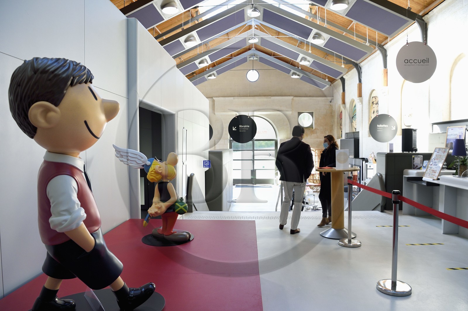 France, Charente (16), Angoulême, Cité internationale de la bande dessinée et de l’image (CIBDI), le musée de la BD dans les anciens chais Magélis