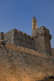 Israel, Jerusalem, holy city, the old town listed as World Heritage by UNESCO, the citadel near the Jaffa Gate, the David Tower