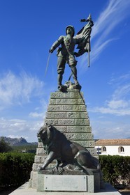 France, Corse du Sud, Bonifacio, the Upper Town, a monument erected in memory of fallen legionnaires in the service of France during the campaigns in the south Oran (1897 1902)