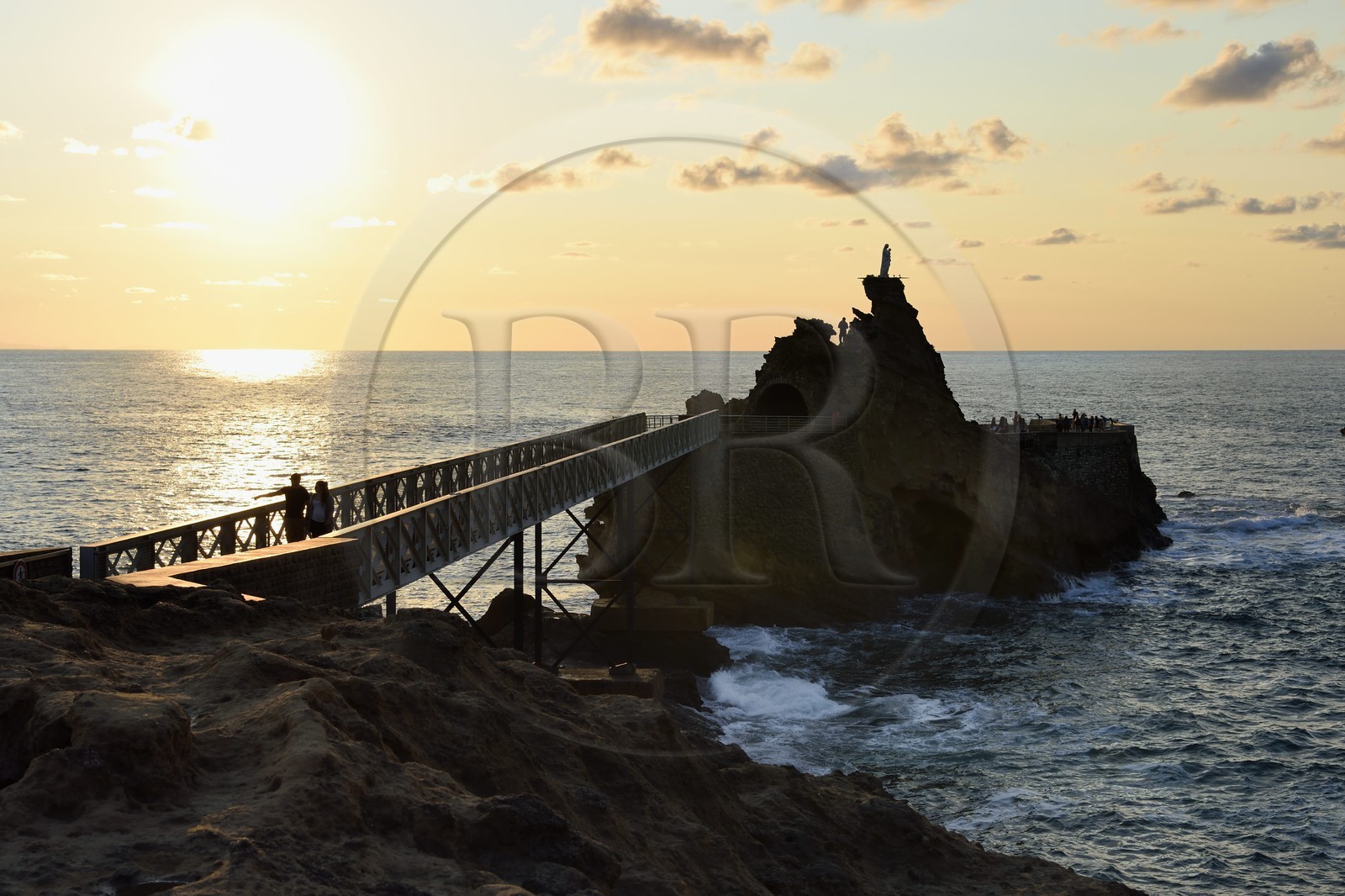 France, Pyrénées-Atlantiques (64), Pays-Basque, Biarritz, le Rocher de la Vierge