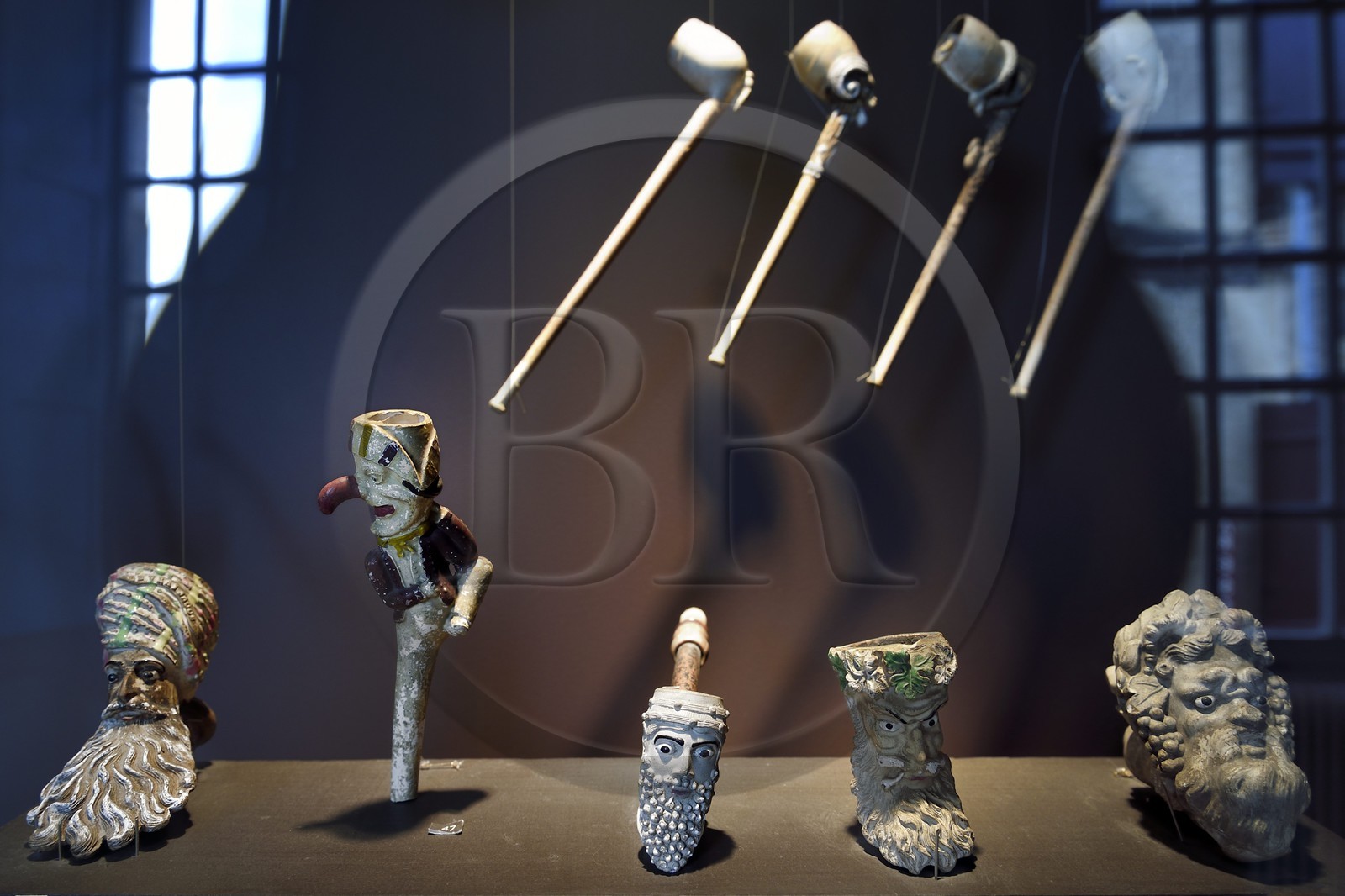 France, Dordogne, purple Perigord, Bergerac, Musee d’anthropologie du tabac (Tobacco Anthropology Museum) in the Peyrarede House built in 1604