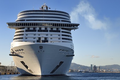 France, Bouches du Rhone, Marseille, Euroméditerranée Zone, Great Seaport of Marseille, cruise ship