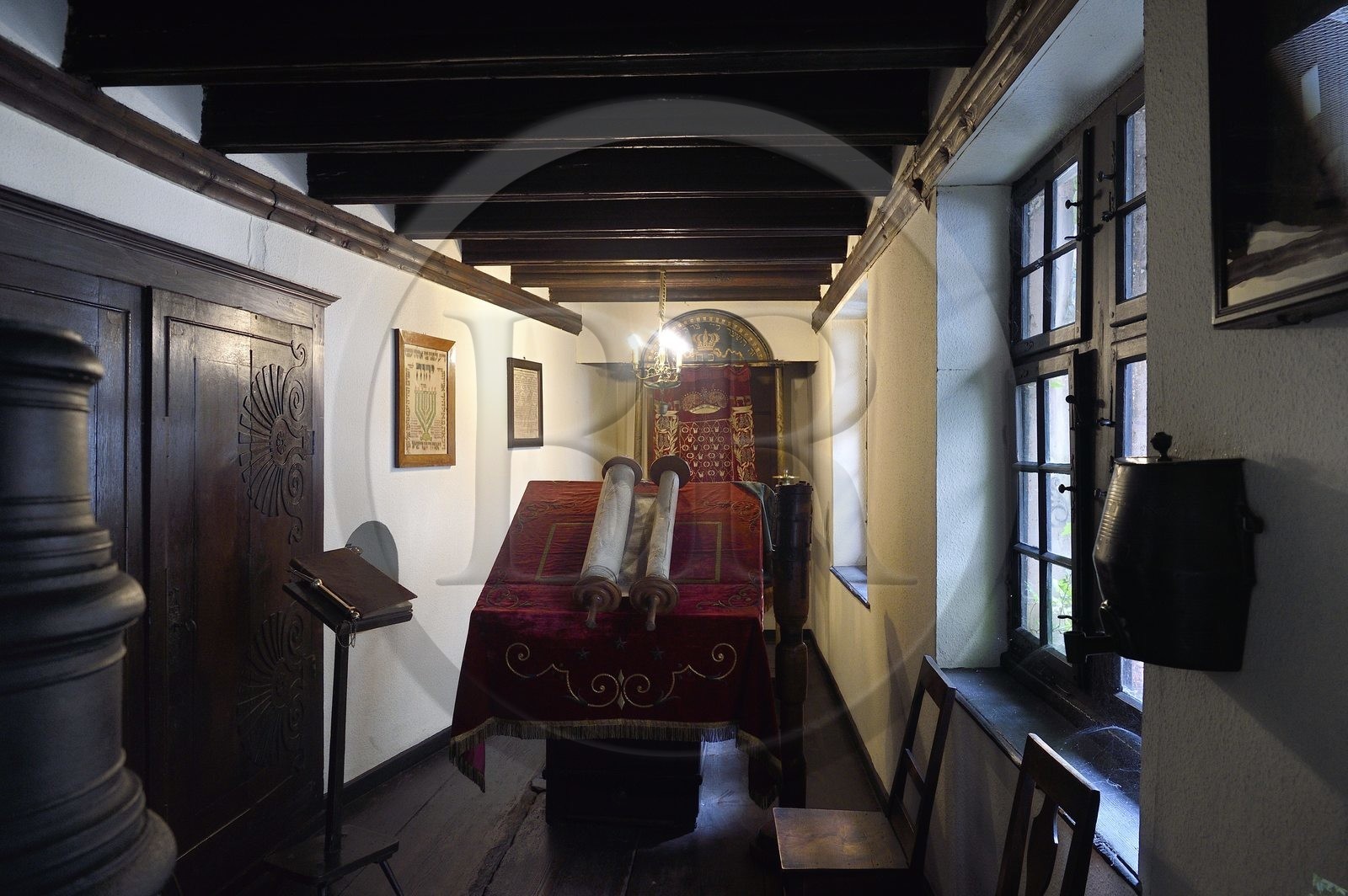 France, Bas-Rhin (67), Strasbourg, vieille ville classée au Patrimoine Mondial de l’UNESCO, Musée alsacien (musée d'arts et traditions populaires), la synagogue