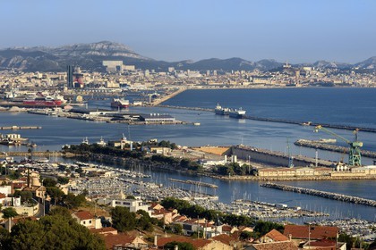 France, Bouches du Rhone, Marseille, Grand Port Maritime de Marseille or GPMM, East Basin, Marina Estaque