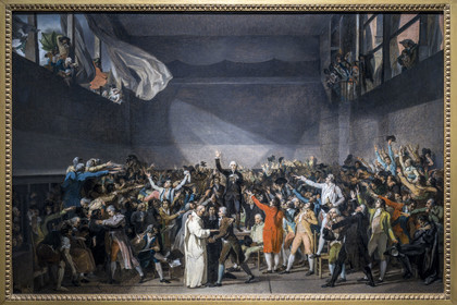 France, Paris, Marais district, Carnavalet Museum, the Tennis Court Oath, June 20, 1789, sketch after Jacques-Louis David after 1791