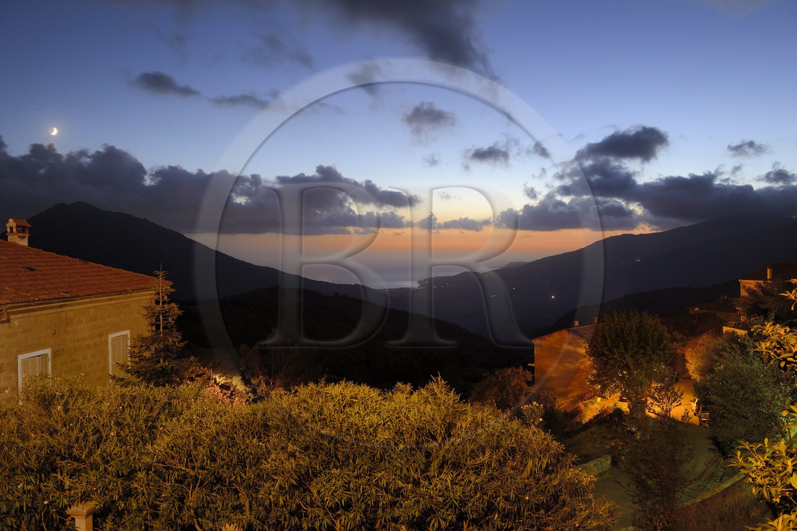 France, Corse-du-Sud (2A), région de Sartène, village de Fozzano