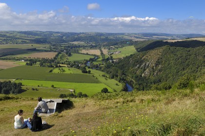 France, Calvados (14), la Suisse normande, Clécy, la vallée de l'Orne depuis la route des crêtes