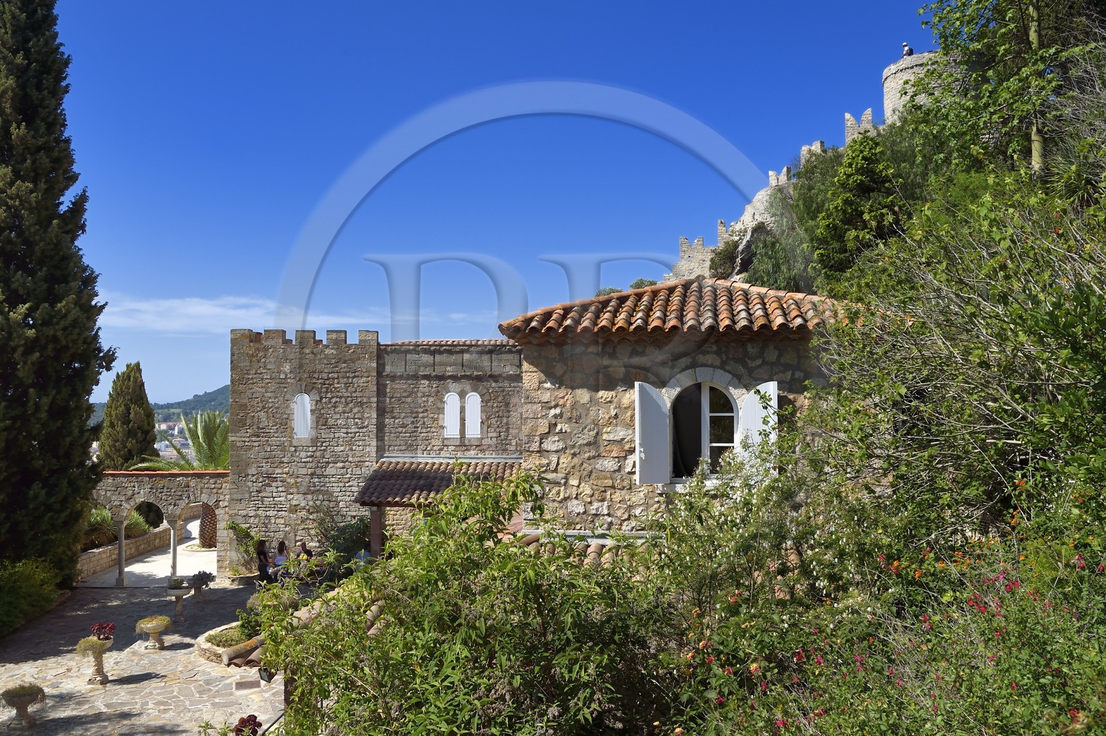 France, Var (83), Hyères, le Castel Sainte-Claire dont les jardins sont labellisés Jardins Remarquables de France