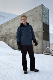 Norway, Svalbard, Spitzbergen, Longyearbyen, Svalbard Global Seed Vault (Seed Bank), Cary Fowler at the initiative of the Global Crop Diversity Trust and Seed Vault Project