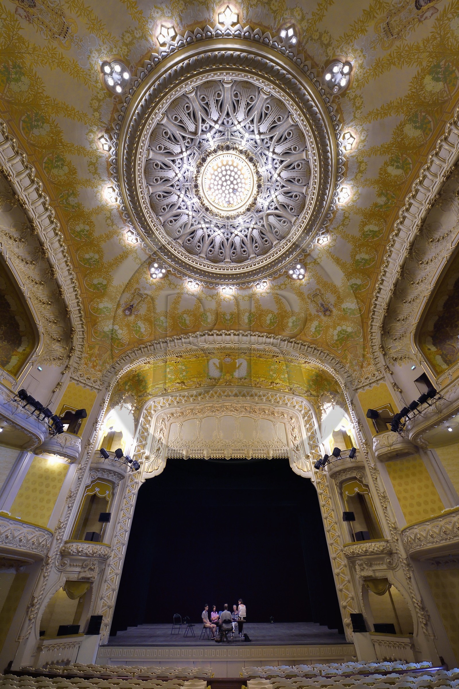 France, Allier (03), Vichy, Palais des Congrès et Opéra, la salle art Nouveau de l'Opéra