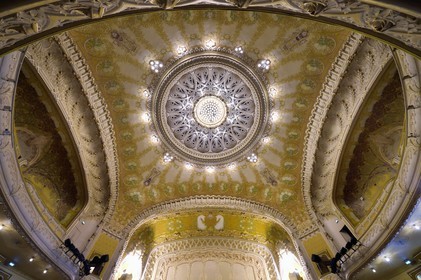 France, Allier (03), Vichy, Palais des Congrès et Opéra, la salle art Nouveau de l'Opéra