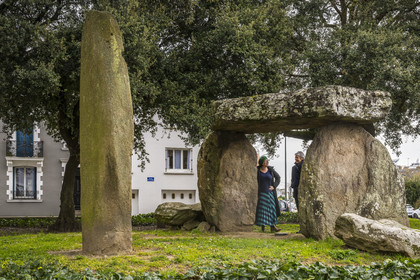 France, Loire-Atlantique (44), Saint-Nazaire, le dolmen des Trois Pierres