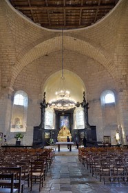 France, Dordogne, Périgord Vert, Saint Jean de Cole, labelled Les Plus Beaux Villages de France (The Most Beautiful Villages of France), St. John the Baptist (Saint-Jean-Baptiste) church
