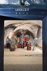France, Haut-Rhin (68), Neuf-Brisach, Musée d'Art Urbain et de Street Art (MAUSA) hébergé dans une ancienne casemate de la citadelle de Vauban classée Patrimoine Mondial de l'UNESCO, peinture murale de Charles Leval alias Levalet