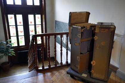 France, Alpes de Haute Provence, Ubaye valley, Barcelonnette, mexican villa known as Villa Sapiniere, Valley Museum, the Louis Mille mail-cabinet who emigrated to Mexico in the 30s