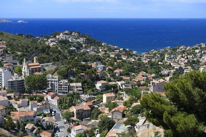 France, Bouches du Rhone, Marseille, the Roucas Blanc district