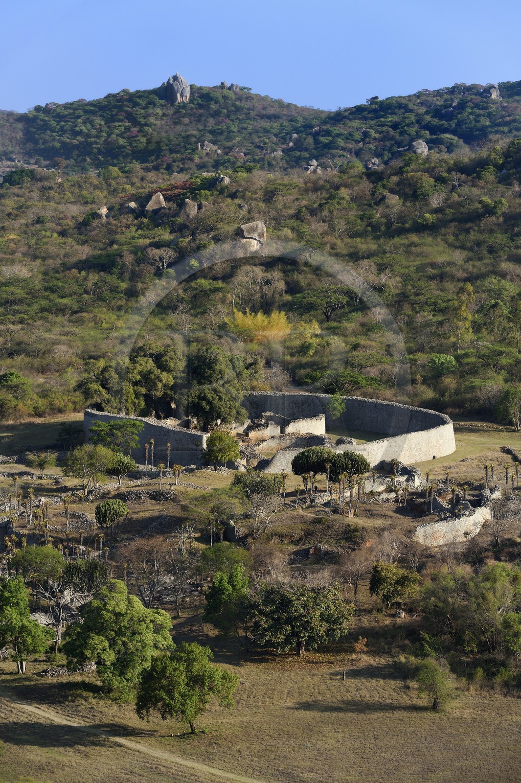 Zimbabwe, Masvingo province, the ruins of the archaeological site of Great Zimbabwe, UNESCO World Heritage List, 10th-15th century, the Great Enclosure