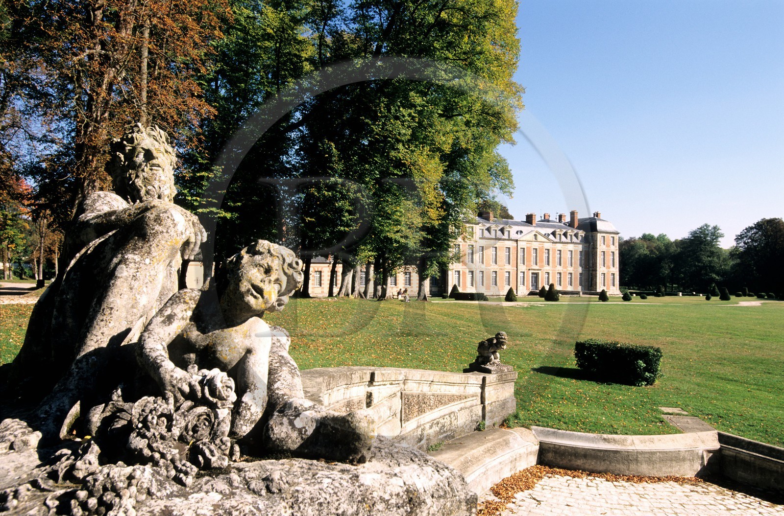 France, Essonne (91), domaine départemental de Chamarande, parc naturel régional du Gâtinais français, le château