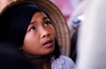 Vietnam, Haiphong, jeune paysanne