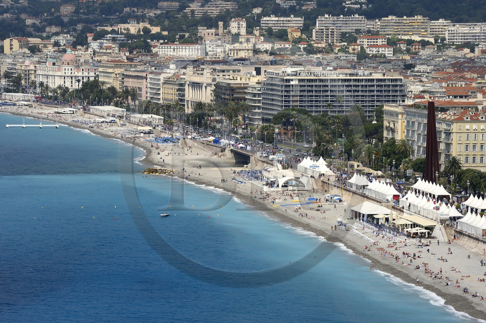 France, Alpes-Maritimes (06), Nice, la Promenade des Anglais sur le bord de mer