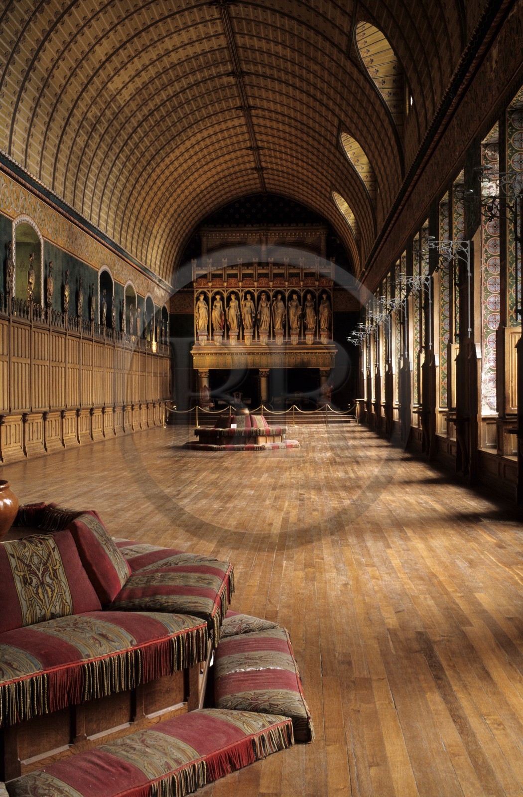 France, Oise (60), Pierrefonds, châteaux d'île de France, salles des preuses