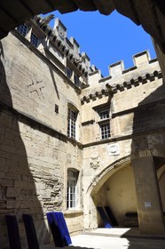 France, Bouches du Rhone, Arles, Réattu museum (Compulsory Mention), interior courtyard