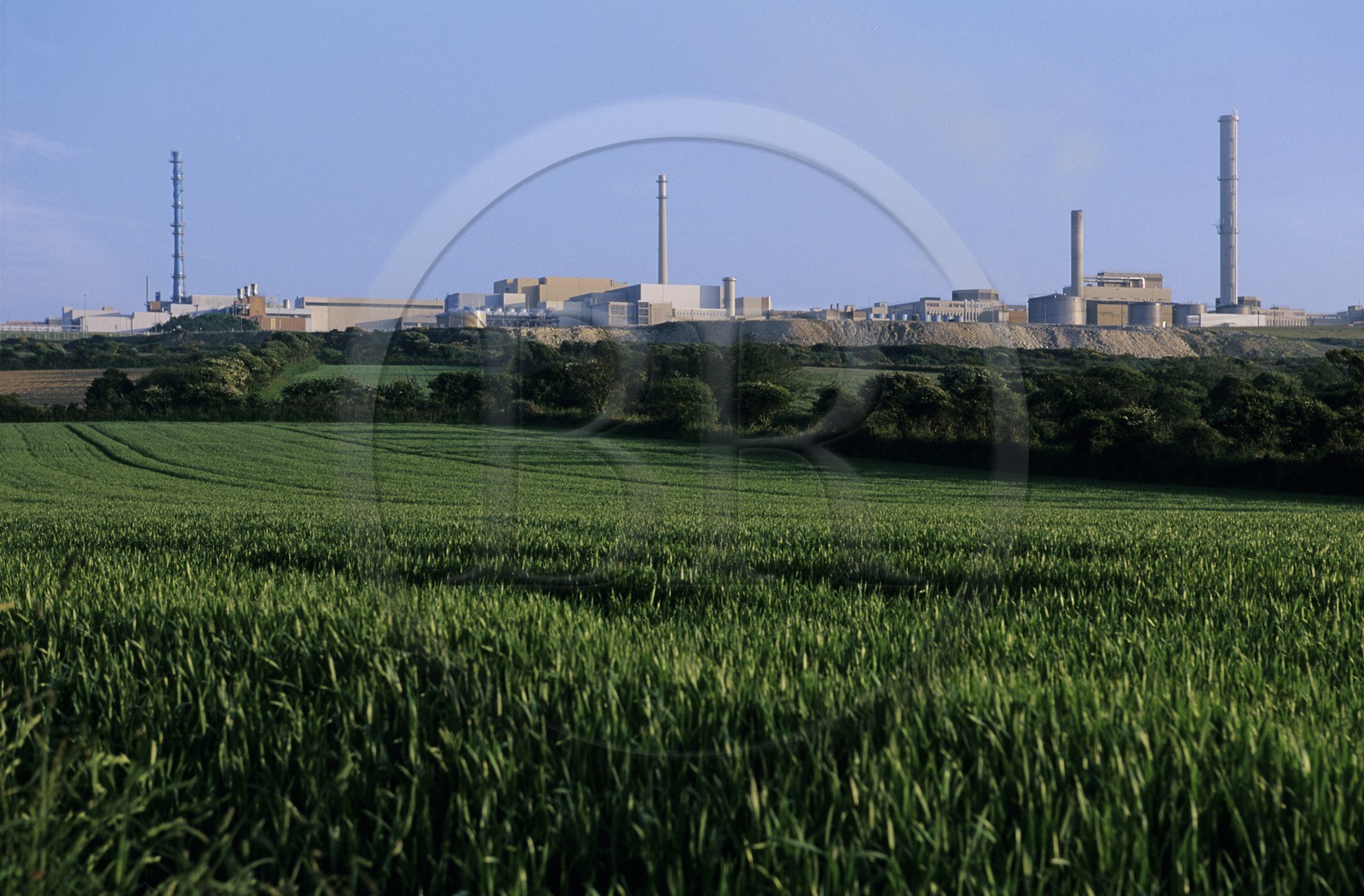 France, Manche (50), Cotentin, région du Cap de La Hague, la Cogema, usine de retraitement de La Hague