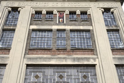 France, Meurthe-et-Moselle, Saint-Nicolas-de-Port, the French Brewery Museum located in a former brewery 1931 industrial building from architect Fernand Caesar that is an example of industrial Art Deco architecture