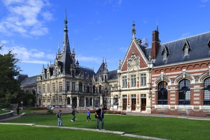 France, Seine-Maritime (76), Pays de Caux, Côte d'Albâtre, Fécamp, Palais Bénédictine, de style Néogothique et Néo-renaissance construit par l'industriel ayant commercialisé la liqueur Bénédictine