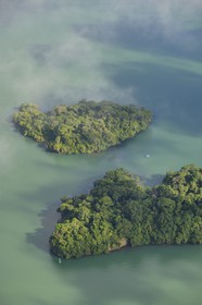 Panama, Panama Canal, small islands on Gatun Lake (aerial view)