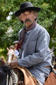 Argentina, Buenos Aires Province, San Antonio de Areco, gaucho at the Tradition Day festival (Dia de Tradicion)