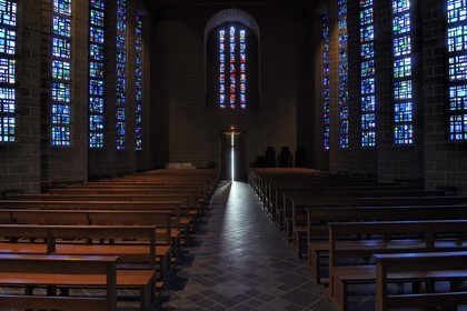 France, Manche (50), Cotentin, Saint-Lô, chapelle de la communauté du Bon Sauveur de l'architecte Joseph Marrast
