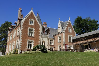 France, Indre et Loire, Amboise, Loire Valley listed as World Heritage by UNESCO, Le Clos Luce castle, Leonardo Da Vinci park (Leonardo Da Vinci's last house)