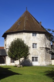 France, Seine-Maritime, Norman Seine River Meanders Regional Nature Park, Ambourville, manor of the Templars, the former octogonal dovecote