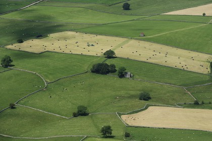 Royaume-Uni, Angleterre, Cumbrie, la campagne au sud de Penrith (vue aérienne)
