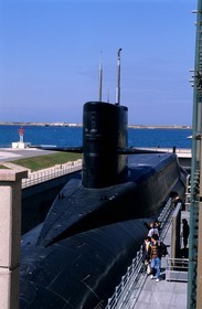 France, Manche (50), Cotentin, Cherbourg, musée Cité de la Mer, le plus grand sous-marin nucléaire visitable au monde: le Redoutable