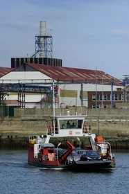 France, Seine Maritime, Rouen, Dieppedalle ferry west of the city